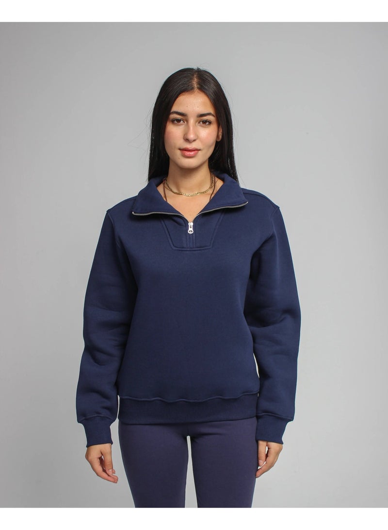 Basic Look Quarter zip Brushed Milton - Image 4